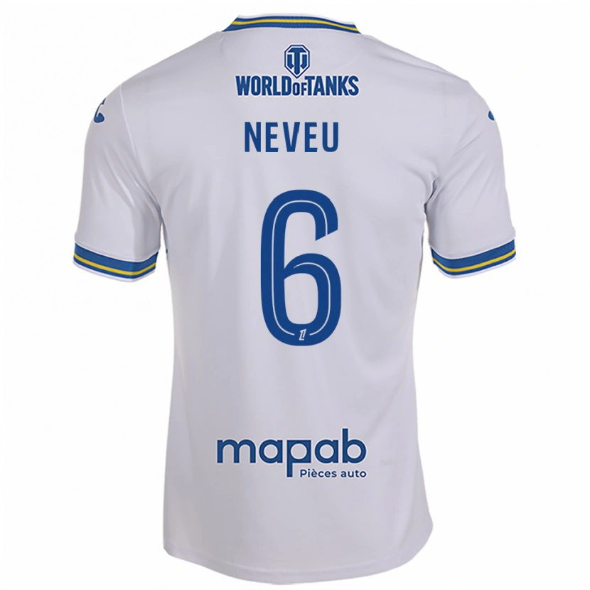 Danxen Criança Camisola Tom Neveu #6 Branco Azul Celeste Alternativa 2025/26 Camisa Brasil