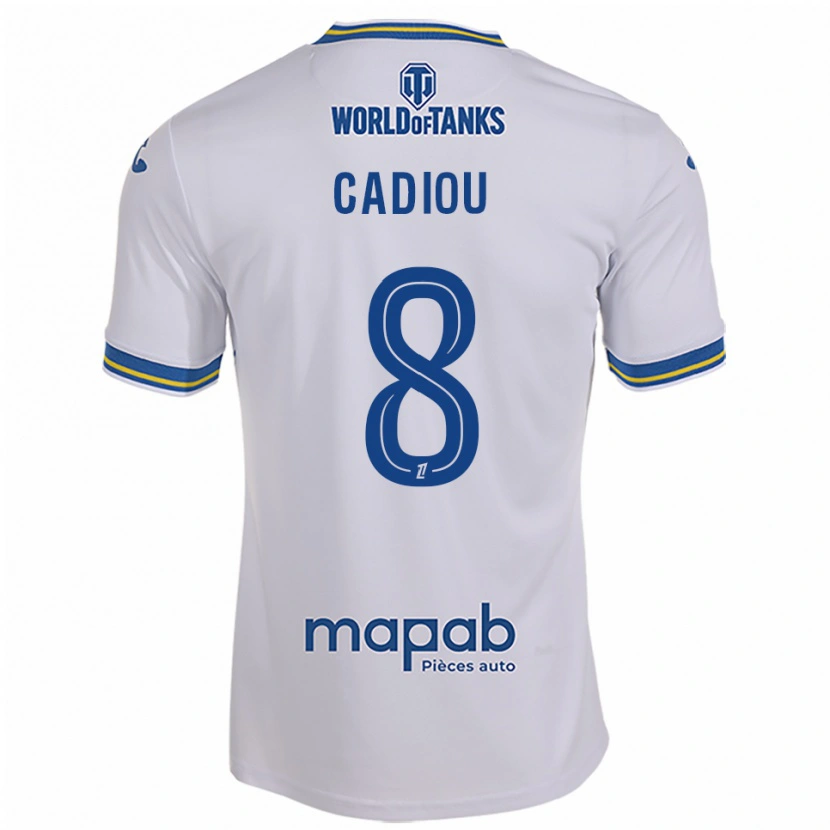 Danxen Criança Camisola Noah Cadiou #8 Branco Azul Celeste Alternativa 2025/26 Camisa Brasil