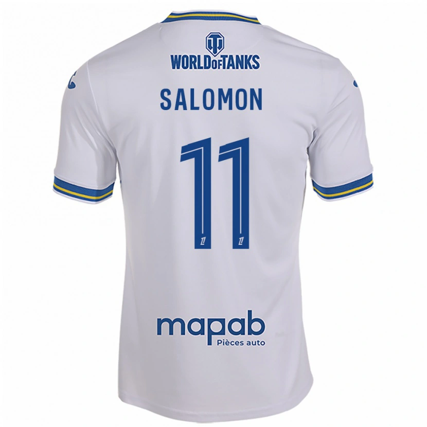 Danxen Criança Camisola Enzo Salomon #11 Branco Azul Celeste Alternativa 2025/26 Camisa Brasil