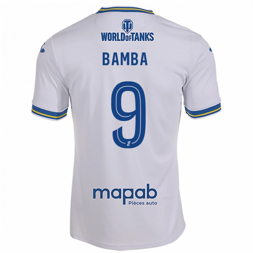 Danxen Criança Camisola Mohamed Bamba #9 Branco Azul Celeste Alternativa 2025/26 Camisa Brasil