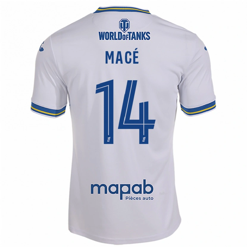 Danxen Criança Camisola Marine Macé #14 Branco Azul Celeste Alternativa 2025/26 Camisa Brasil
