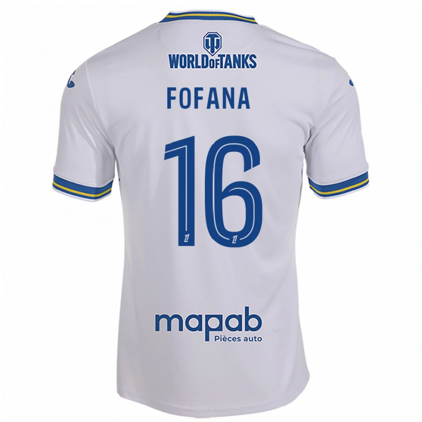 Danxen Criança Camisola Bahliseny Fofana #16 Branco Azul Celeste Alternativa 2025/26 Camisa Brasil