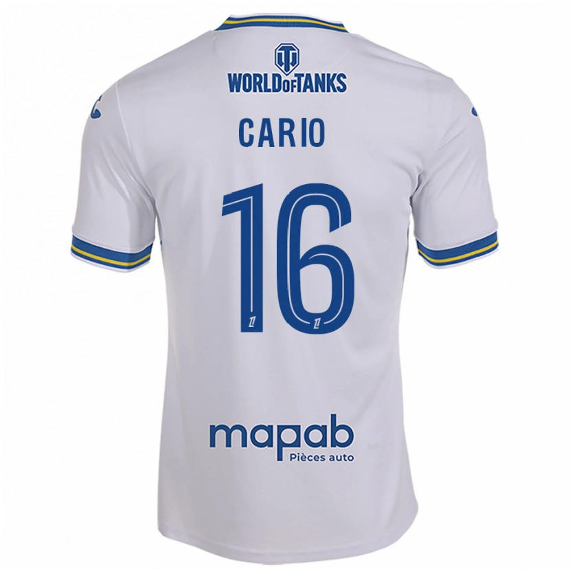 Danxen Criança Camisola Anthony Cario #16 Branco Azul Celeste Alternativa 2025/26 Camisa Brasil