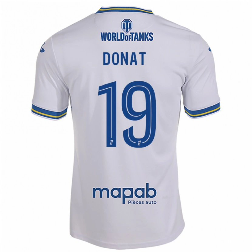 Danxen Criança Camisola Noa Donat #19 Branco Azul Celeste Alternativa 2025/26 Camisa Brasil