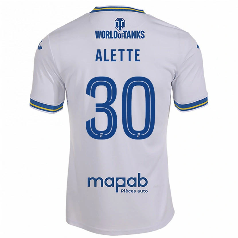 Danxen Criança Camisola Gaël Alette #30 Branco Azul Celeste Alternativa 2025/26 Camisa Brasil
