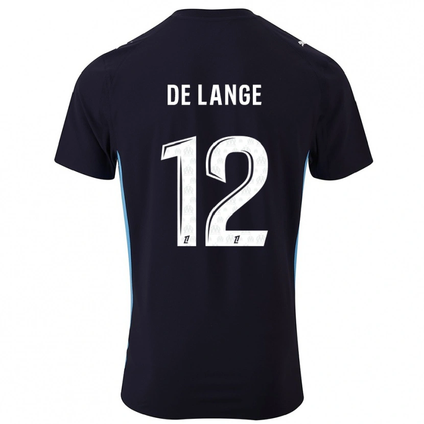 Danxen Criança Camisola Jeffrey De Lange #12 Preto Azul Celeste Alternativa 2025/26 Camisa Brasil