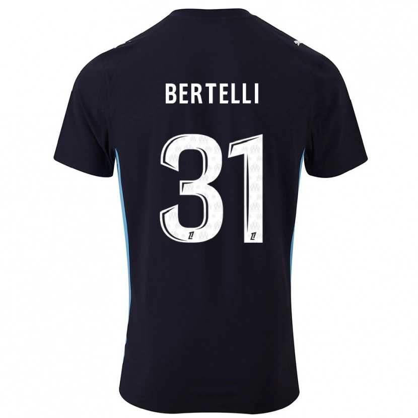 Danxen Criança Camisola Ugo Bertelli #31 Preto Azul Celeste Alternativa 2025/26 Camisa Brasil