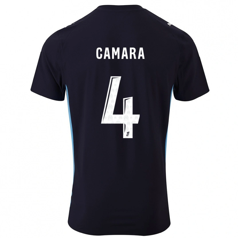 Danxen Criança Camisola Fodé Camara #4 Preto Azul Celeste Alternativa 2025/26 Camisa Brasil