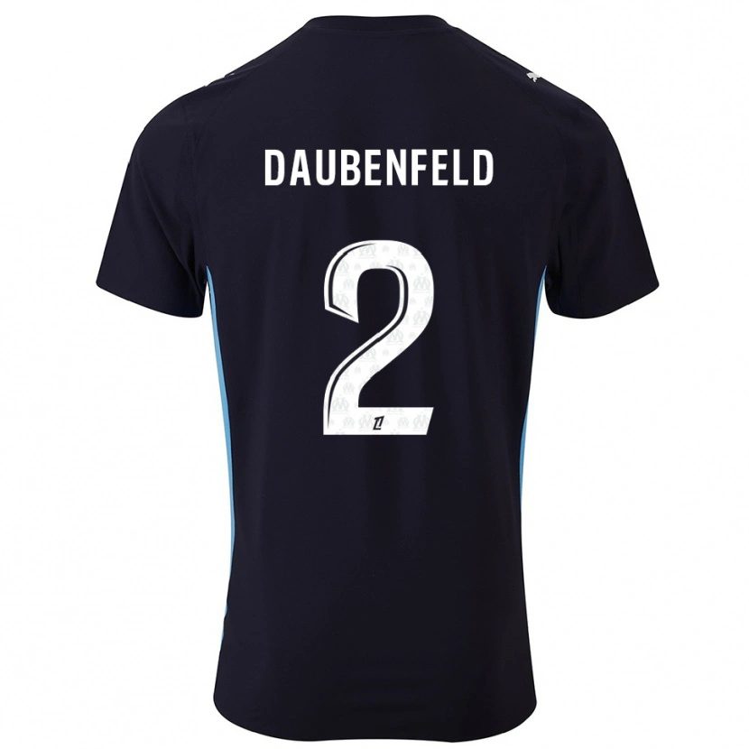 Danxen Criança Camisola Lucas Daubenfeld #2 Preto Azul Celeste Alternativa 2025/26 Camisa Brasil