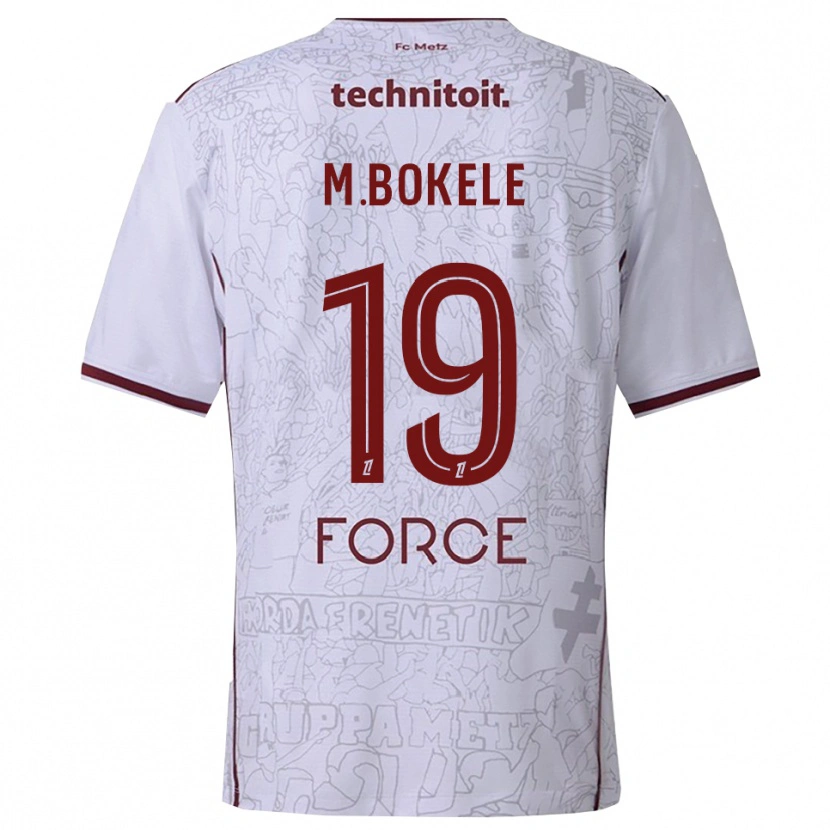 Danxen Criança Camisola Morgan Bokele #19 Branco Borgonha Alternativa 2025/26 Camisa Brasil