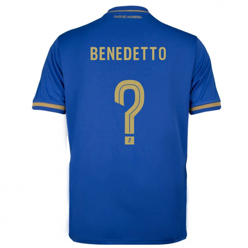 Danxen Criança Camisola Antéo Benedetto #0 Azul Dourado Alternativa 2025/26 Camisa Brasil