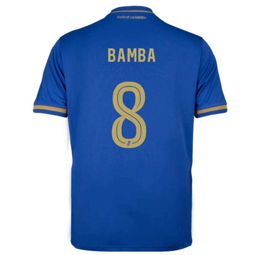 Danxen Criança Camisola Aladji Bamba #8 Azul Dourado Alternativa 2025/26 Camisa Brasil