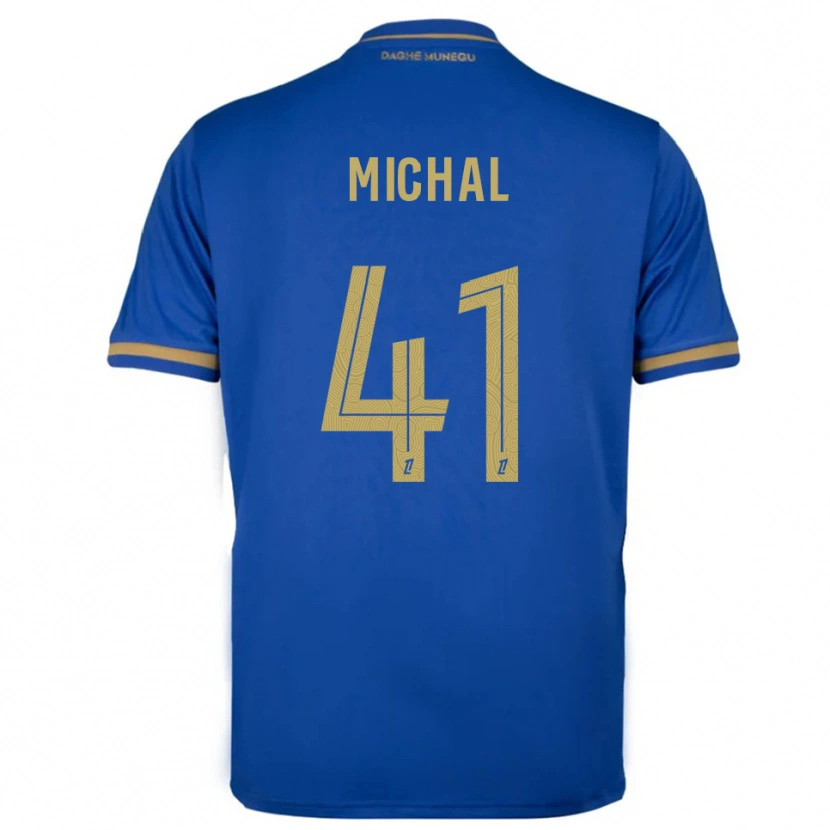 Danxen Criança Camisola Lucas Michal #41 Azul Dourado Alternativa 2025/26 Camisa Brasil