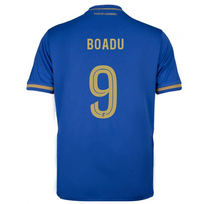 Danxen Criança Camisola Myron Boadu #9 Azul Dourado Alternativa 2025/26 Camisa Brasil