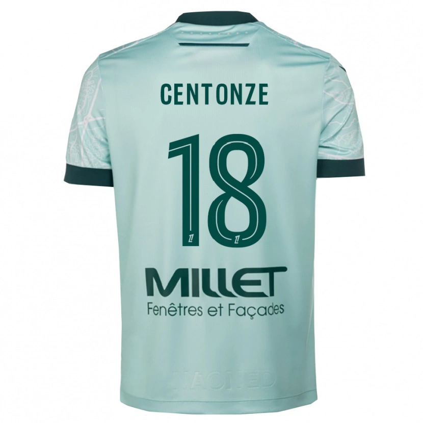 Danxen Criança Camisola Fabien Centonze #18 Verde Branco Alternativa 2025/26 Camisa Brasil