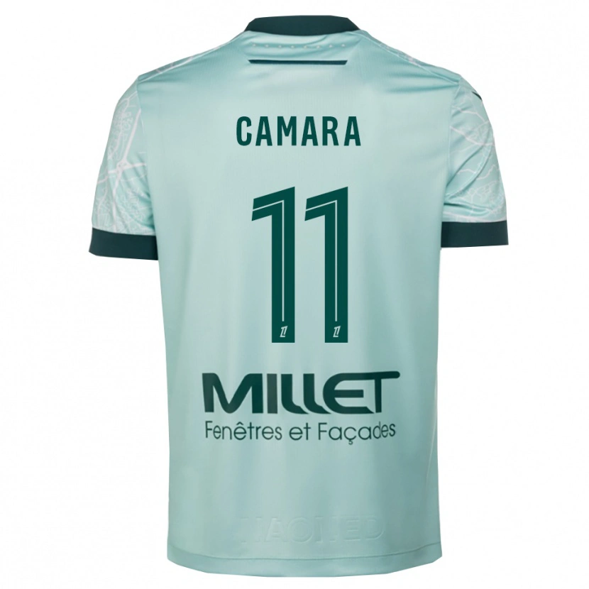 Danxen Criança Camisola Aboubacar Camara #11 Verde Branco Alternativa 2025/26 Camisa Brasil