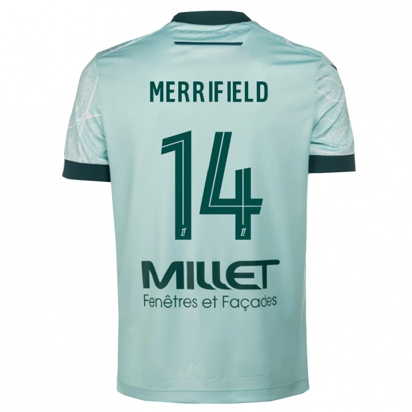 Danxen Criança Camisola Loan Merrifield #14 Verde Branco Alternativa 2025/26 Camisa Brasil