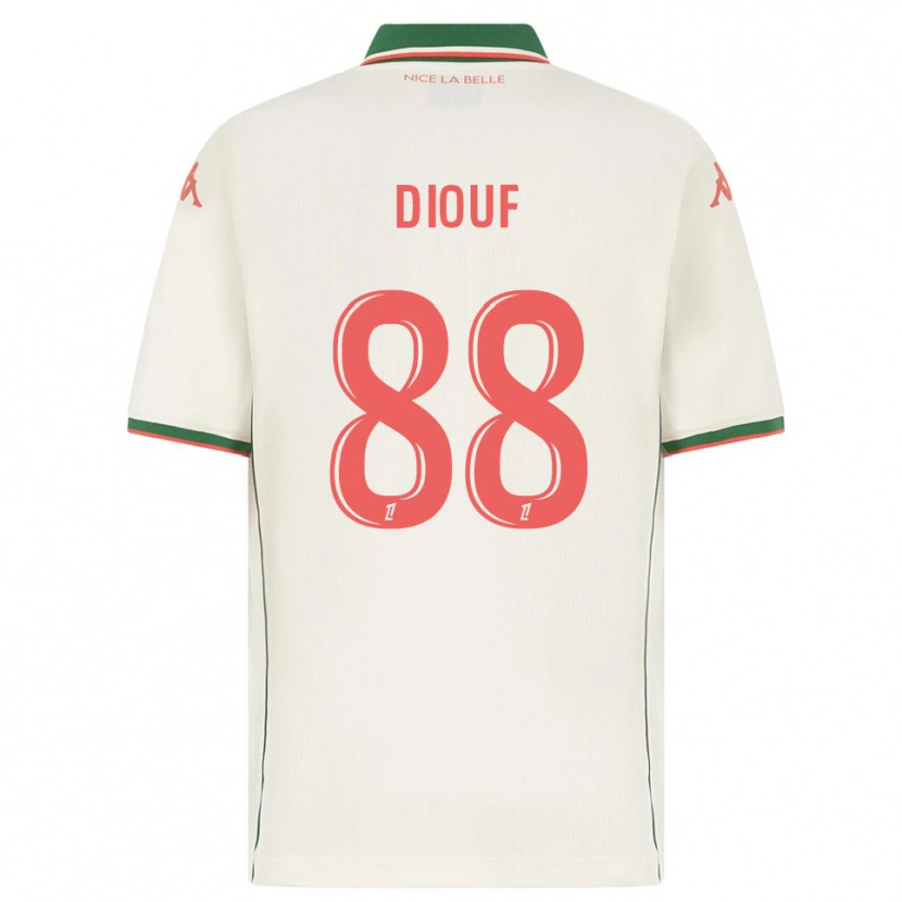 Danxen Criança Camisola Yehvann Diouf #88 Branco Verde Alternativa 2025/26 Camisa Brasil
