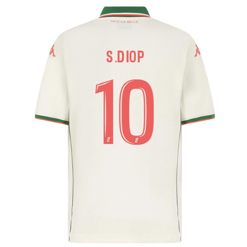 Danxen Criança Camisola Sofiane Diop #10 Branco Verde Alternativa 2025/26 Camisa Brasil