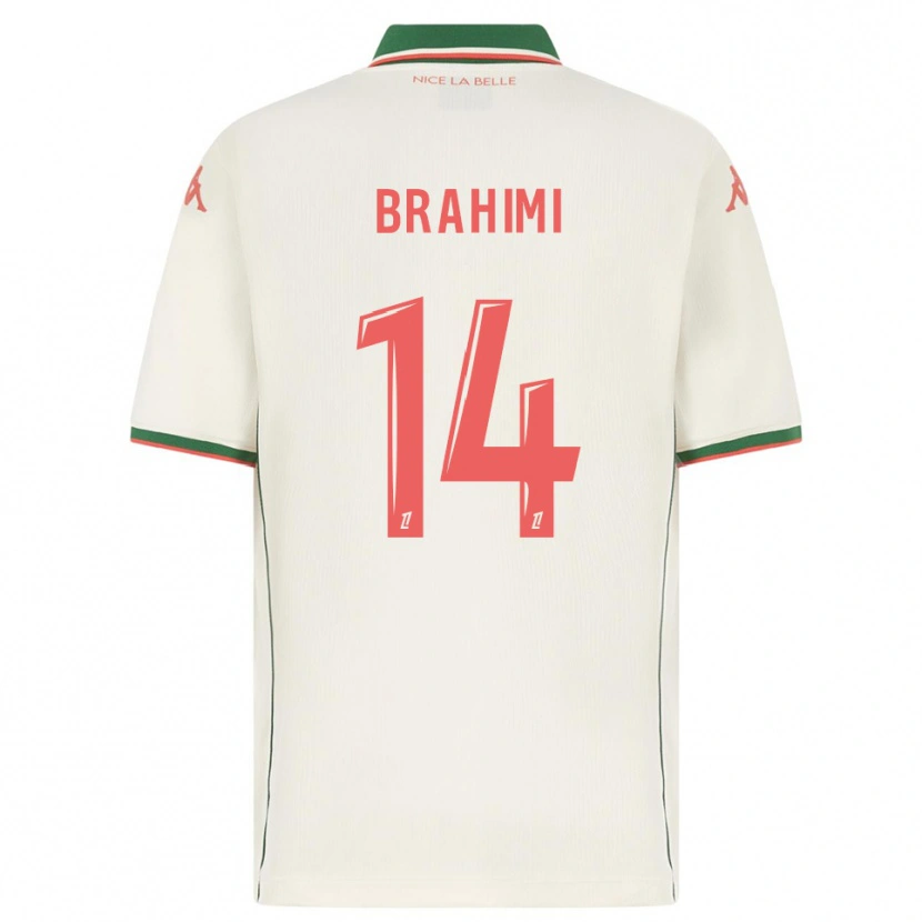 Danxen Criança Camisola Billal Brahimi #14 Branco Verde Alternativa 2025/26 Camisa Brasil