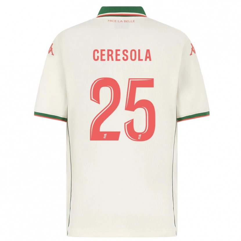 Danxen Criança Camisola Manon Ceresola #25 Branco Verde Alternativa 2025/26 Camisa Brasil