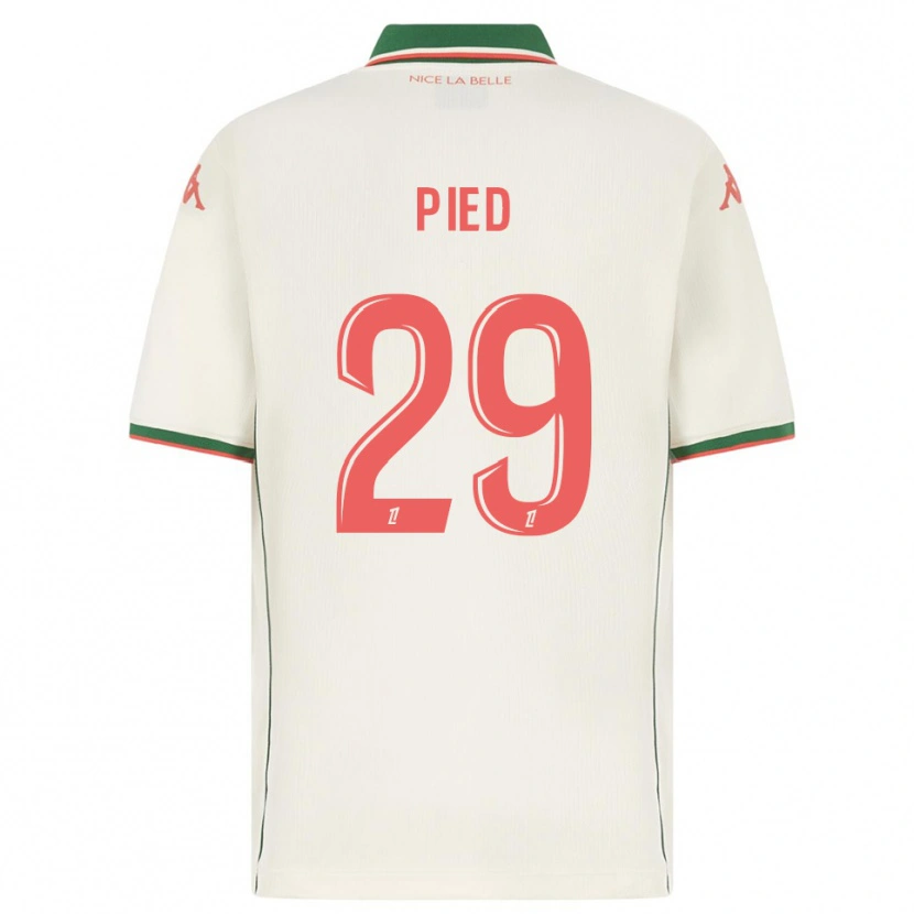 Danxen Criança Camisola Jérémy Pied #29 Branco Verde Alternativa 2025/26 Camisa Brasil