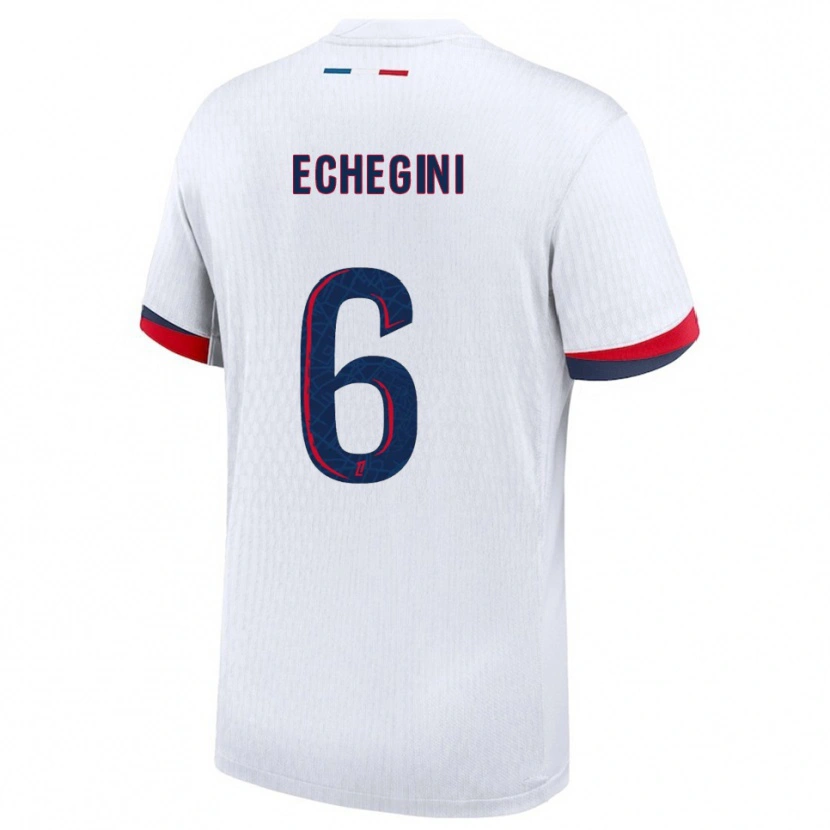 Danxen Criança Camisola Joe Echegini #6 Branco Vermelho Alternativa 2025/26 Camisa Brasil