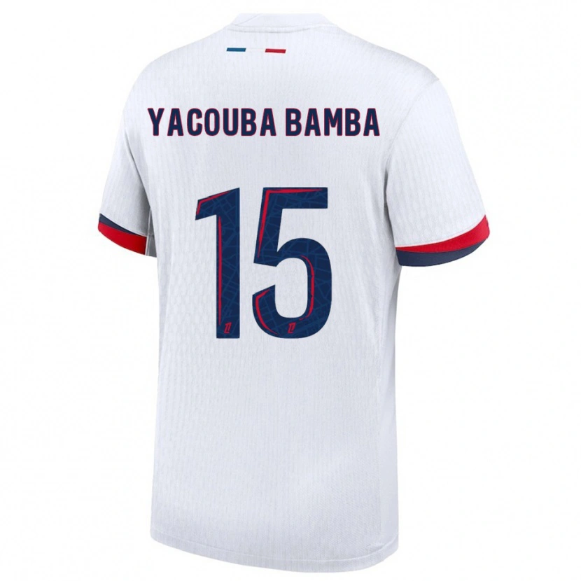 Danxen Criança Camisola Ben Yacouba Bamba #15 Branco Vermelho Alternativa 2025/26 Camisa Brasil