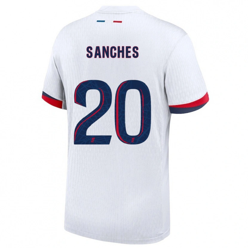 Danxen Criança Camisola Cédric Sanches #20 Branco Vermelho Alternativa 2025/26 Camisa Brasil