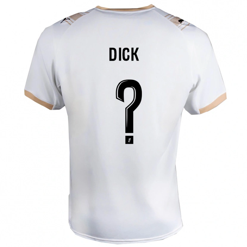 Danxen Criança Camisola Livingstone Dick #0 Branco Preto Alternativa 2025/26 Camisa Brasil