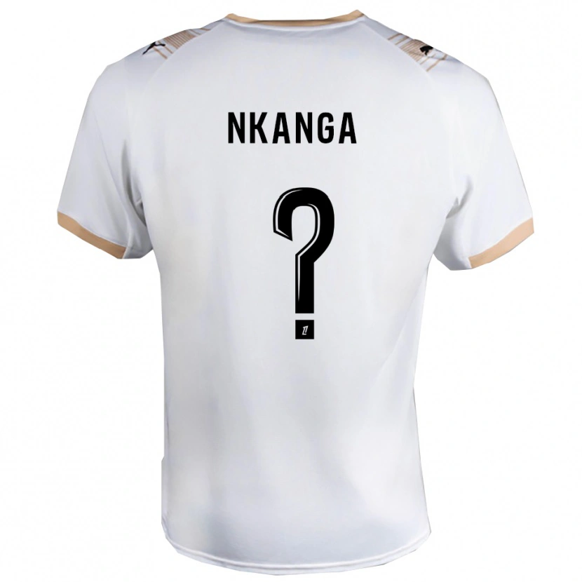 Danxen Criança Camisola Dayvin Nkanga #0 Branco Preto Alternativa 2025/26 Camisa Brasil