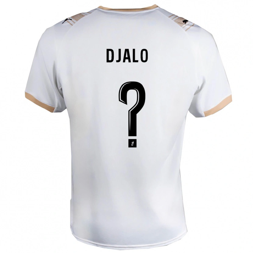 Danxen Criança Camisola Mamadu Djaló #0 Branco Preto Alternativa 2025/26 Camisa Brasil