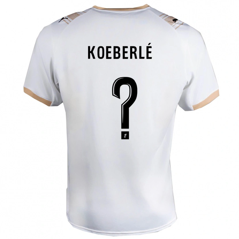 Danxen Criança Camisola Samuel Koeberlé #0 Branco Preto Alternativa 2025/26 Camisa Brasil