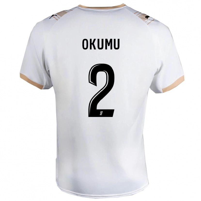 Danxen Criança Camisola Joseph Okumu #2 Branco Preto Alternativa 2025/26 Camisa Brasil