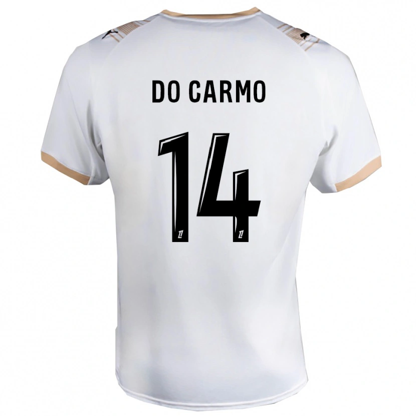 Danxen Criança Camisola Sophian Do Carmo #14 Branco Preto Alternativa 2025/26 Camisa Brasil
