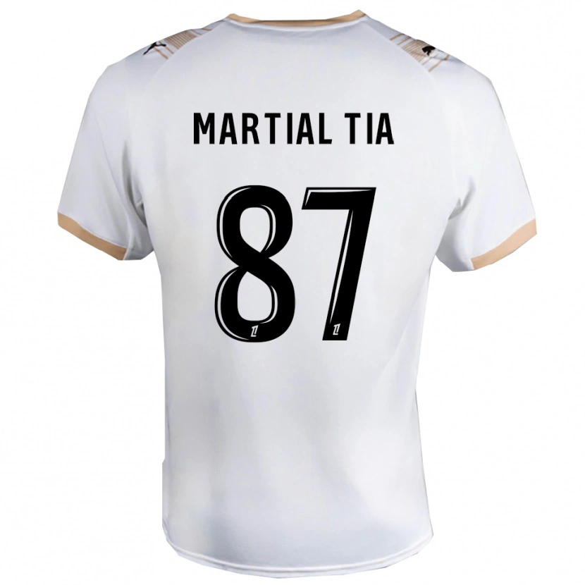 Danxen Criança Camisola Ange Martial Tia #87 Branco Preto Alternativa 2025/26 Camisa Brasil