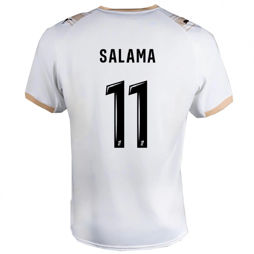 Danxen Criança Camisola Amine Salama #11 Branco Preto Alternativa 2025/26 Camisa Brasil
