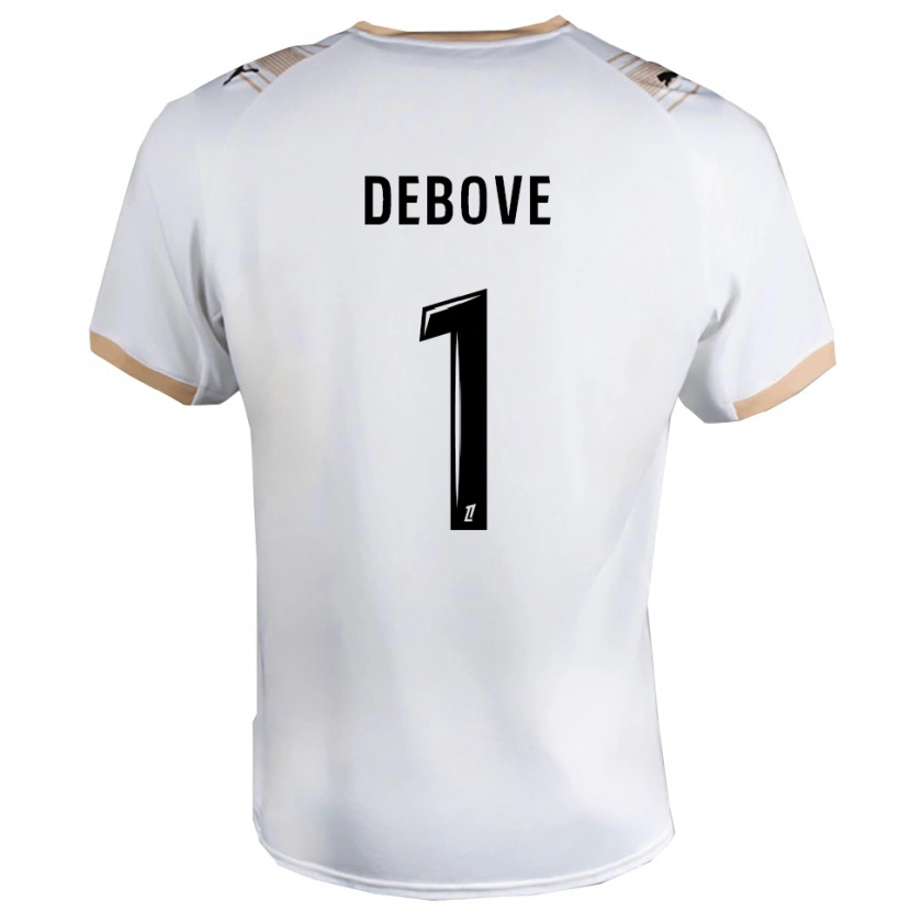 Danxen Criança Camisola Maxime Debove #1 Branco Preto Alternativa 2025/26 Camisa Brasil