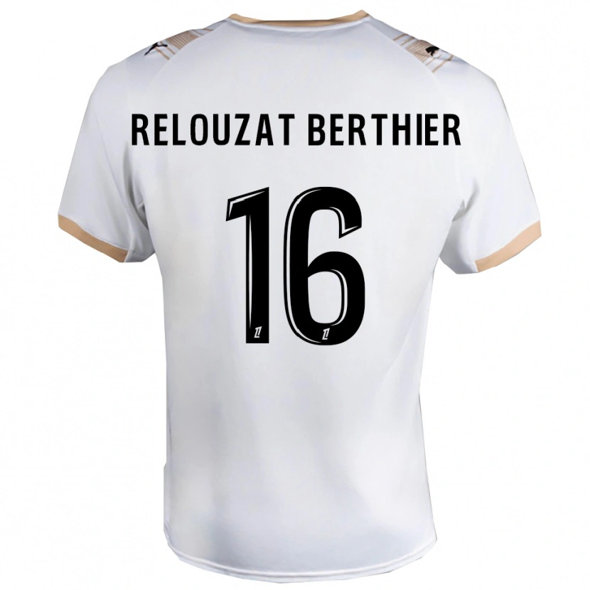 Danxen Criança Camisola Maxime Relouzat Berthier #16 Branco Preto Alternativa 2025/26 Camisa Brasil