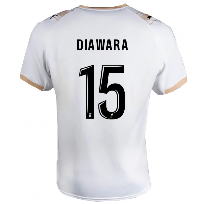Danxen Criança Camisola Lamine Diawara #15 Branco Preto Alternativa 2025/26 Camisa Brasil