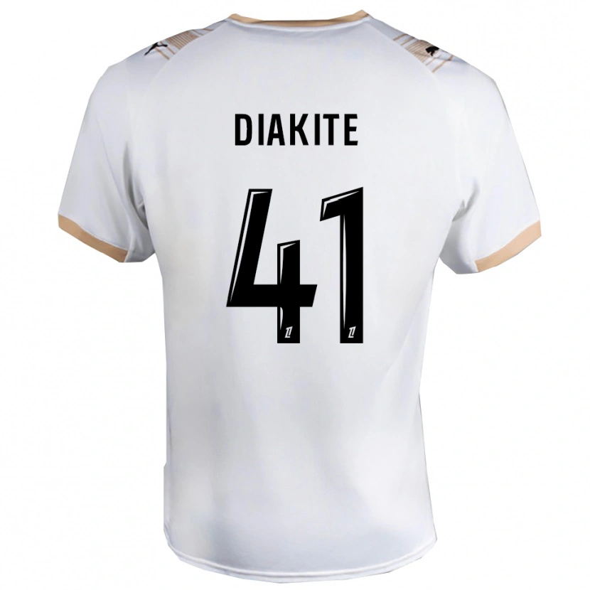 Danxen Criança Camisola Ibrahim Diakité #41 Branco Preto Alternativa 2025/26 Camisa Brasil
