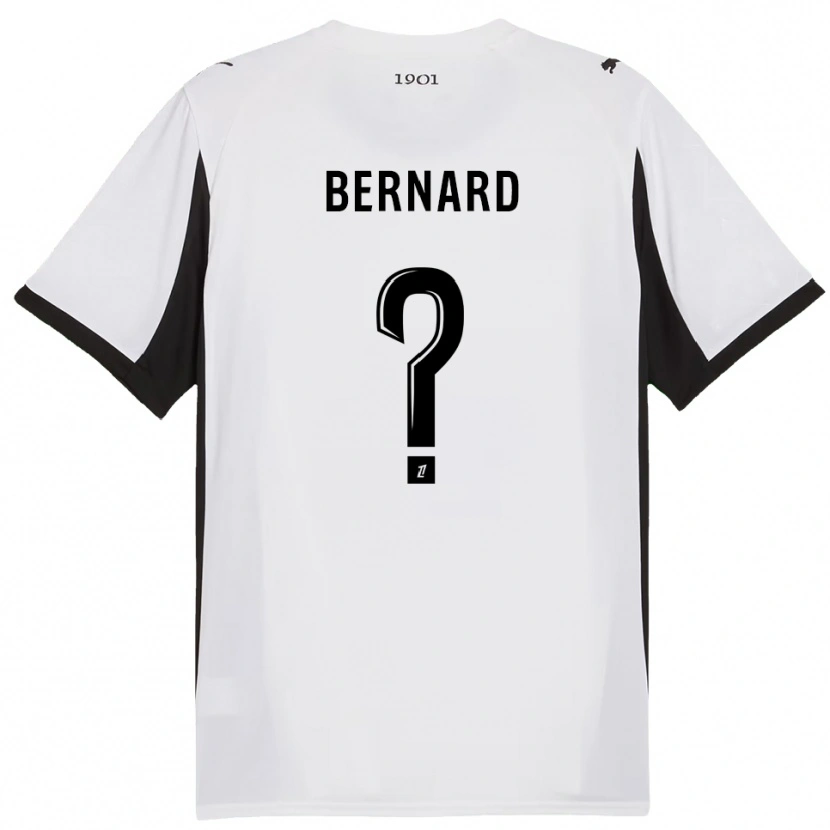 Danxen Criança Camisola Alexis Bernard #0 Branco Preto Alternativa 2025/26 Camisa Brasil
