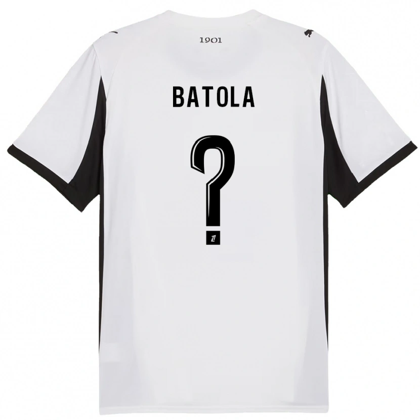 Danxen Criança Camisola Yann Batola #0 Branco Preto Alternativa 2025/26 Camisa Brasil