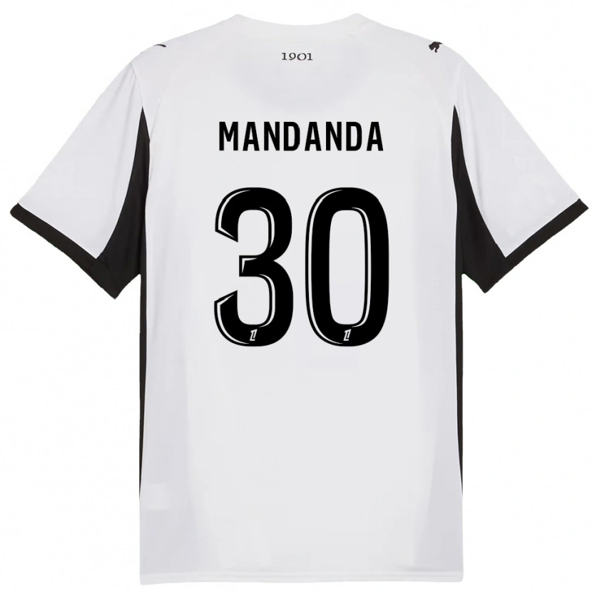 Danxen Criança Camisola Steve Mandanda #30 Branco Preto Alternativa 2025/26 Camisa Brasil