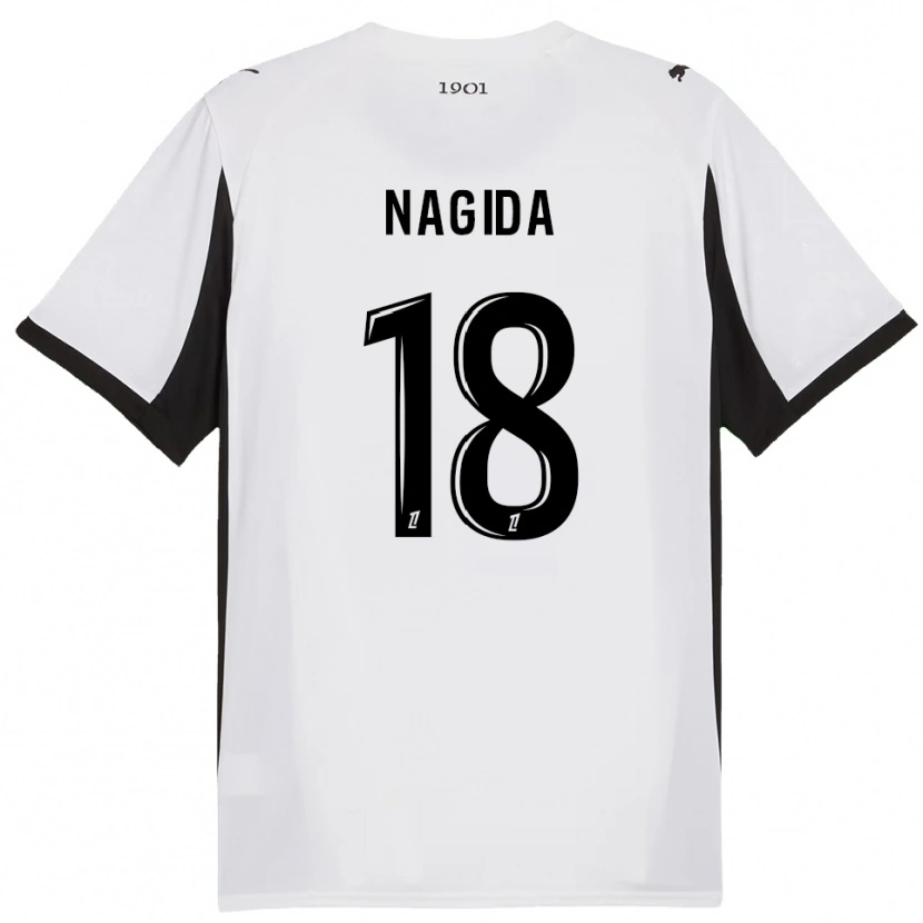 Danxen Criança Camisola Mahamadou Nagida #18 Branco Preto Alternativa 2025/26 Camisa Brasil