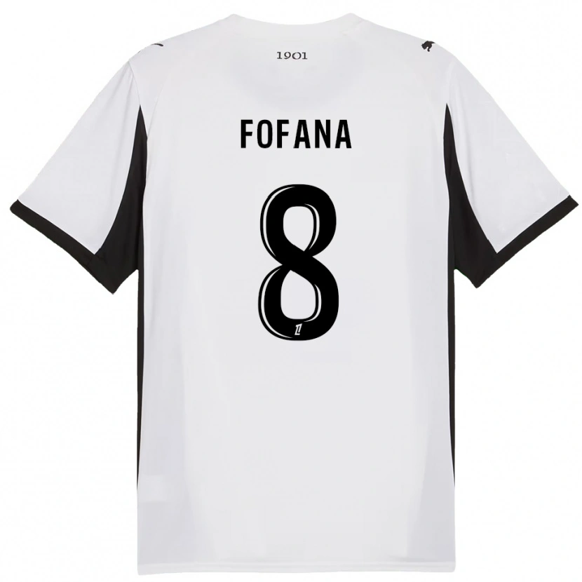 Danxen Criança Camisola Seko Fofana #8 Branco Preto Alternativa 2025/26 Camisa Brasil