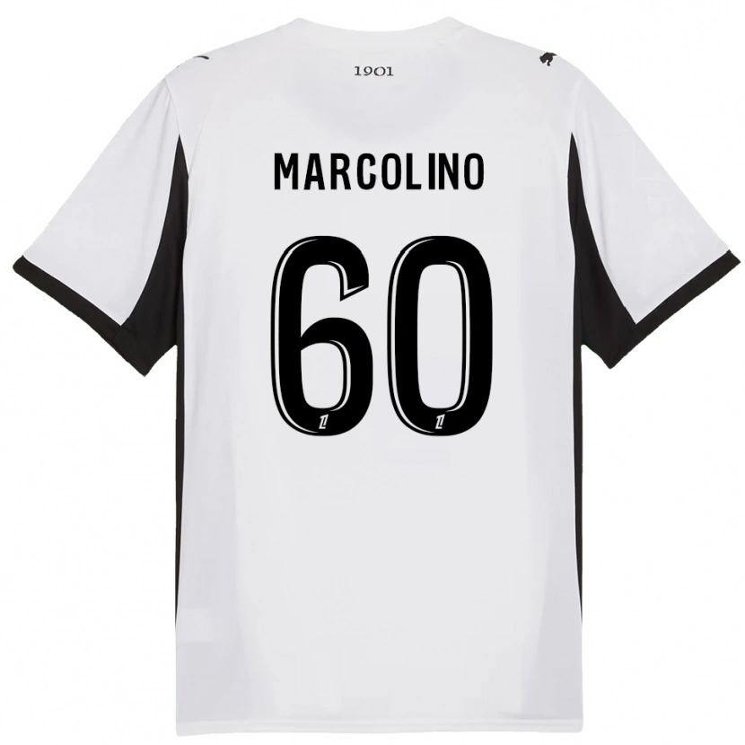 Danxen Criança Camisola Henrick Do Marcolino #60 Branco Preto Alternativa 2025/26 Camisa Brasil
