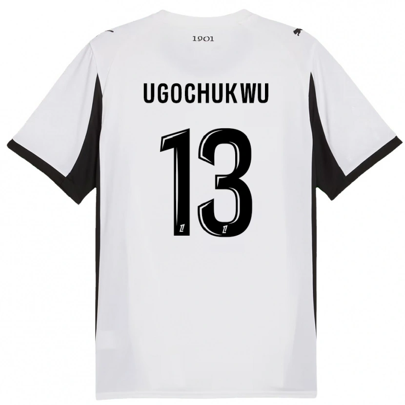 Danxen Criança Camisola Chibuike Ugochukwu #13 Branco Preto Alternativa 2025/26 Camisa Brasil