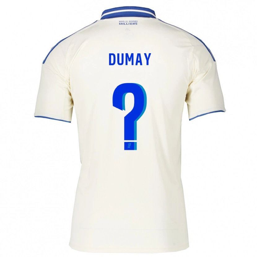 Danxen Criança Camisola Yoann Dumay #0 Champagne Azul Alternativa 2025/26 Camisa Brasil