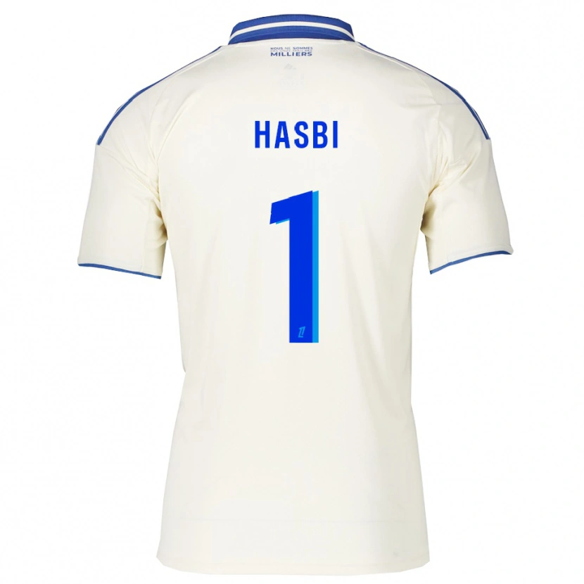 Danxen Criança Camisola Walid Hasbi #1 Champagne Azul Alternativa 2025/26 Camisa Brasil